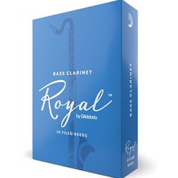 Rico Royal Bass Clarinet Reeds, Strength 2, 10 Pack