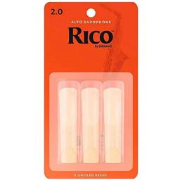 Rico Alto Sax Reeds, Strength 2, 3-pack
