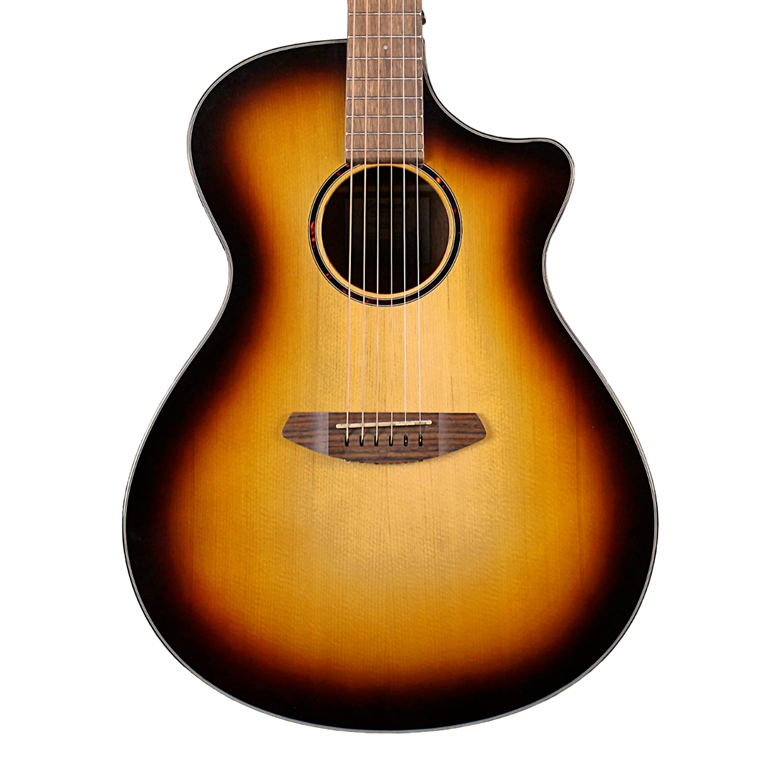 Breedlove Discovery S CE Sitka-African Mahogany Concerto Acoustic-Electric Guitar Edge Burst